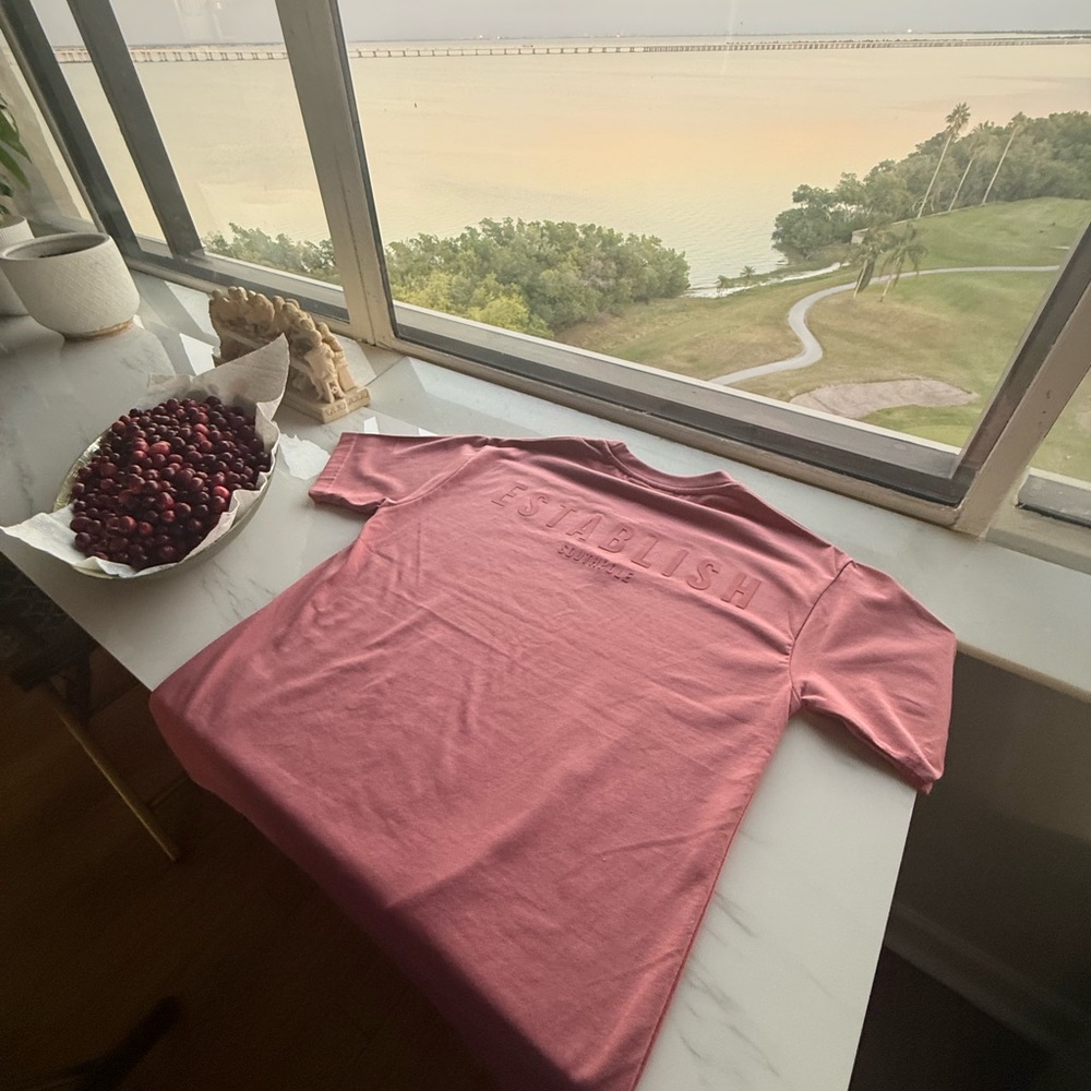 South Pole Pink Embossed Tee